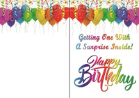 
              Birthday Greeting Card (Inside View) With wind up flying butterfly from Butterflyers.com
            