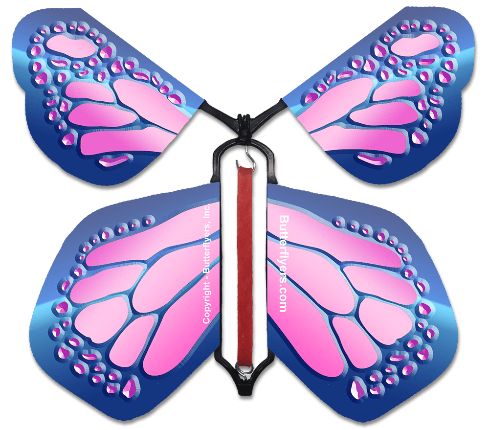 Cobalt Pink Monarch Flying Butterfly – Butterflyers