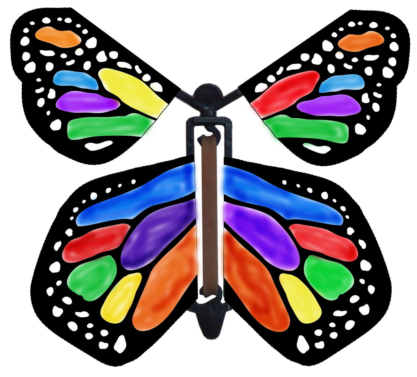 Color Me Monarchy Wind Up Flying Butterfly For Greeting Cards by Butterflyers.com