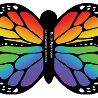 Rainbow Monarch Exploding Butterfly Card from butterflyers.com