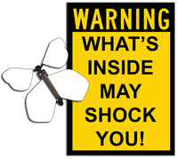
              Warning Greeting Card with Blank wind up flying butterfly from butterflyers.com
            