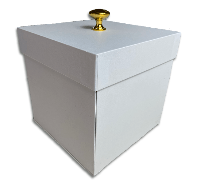 White Valentines Day Exploding Butterfly Gift Box