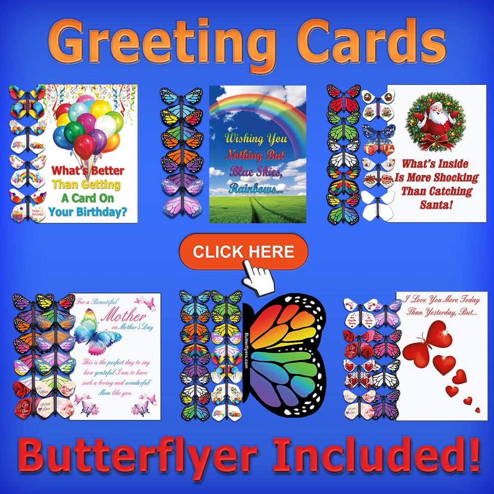 Surprise Flying Butterfly Greeting Cards from butterflyers.com