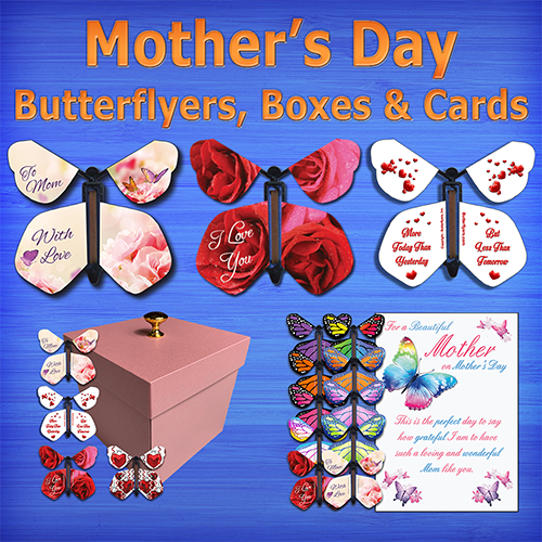 Mother's Day Flying Butterfly Boxes & Greeting Cards With Flying Butterflies From Butterflyers.com