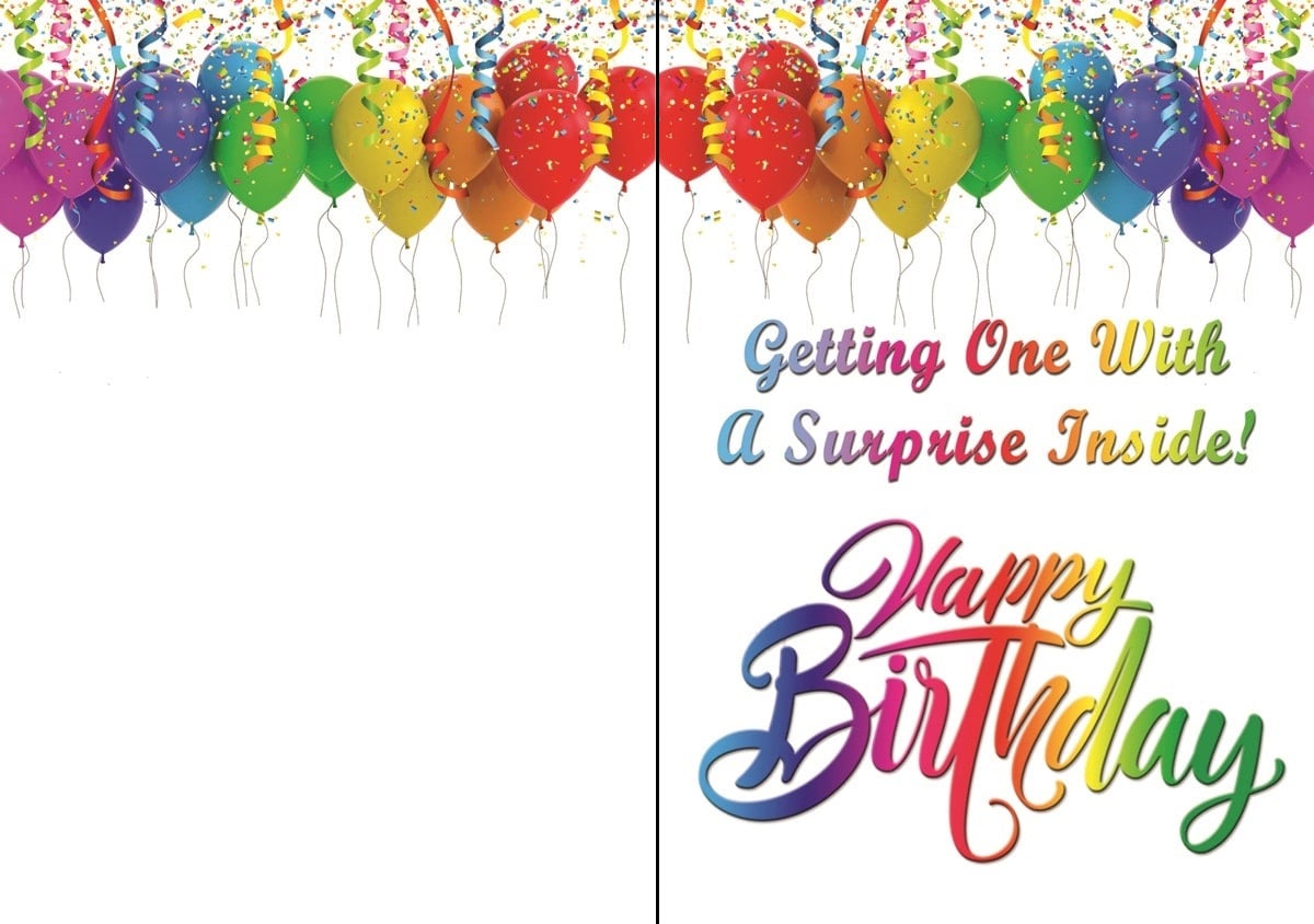 Birthday Balloons greeting card by butterflyers.com