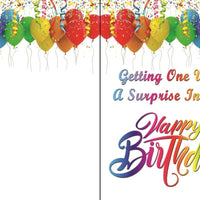 Birthday Balloons greeting card by butterflyers.com