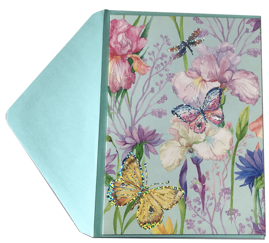 Blank Butterfly greeting card from butterflyers.com