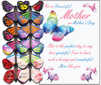 
              Mothers Day greeting card with wind up flying butterfly from butterflyers.com
            