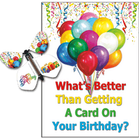 Birthday Greeting Card with Happy Birthday wind up flying butterfly from butterflyers.com