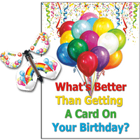 Birthday Greeting Card with Rainbow Birthday wind up flying butterfly from butterflyers.com