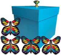 
              Blue Easter Exploding Butterfly Gift Box With 4 Stained Glass Wind Up Flying Butterflies from butterflyers.com
            