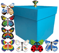 
              Blue Easter Exploding Butterfly Box With 4 Wind Up Flying Easter Butterflies from butterflyers.com
            