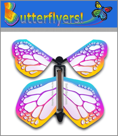 Bismuth wind up flying butterfly from Butterflyers.com