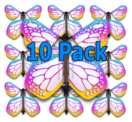 Bismuth Monarch Flying Butterfly (10 Pack)