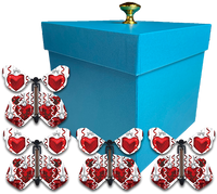 
              Blue Mother's Day Exploding Butterfly Gift Box With Big Hearts Wind Up Flying Butterflies from butterflyers.com
            