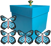 
              Blue Exploding Butterfly Gift Box With 4 Blue Monarch Wind Up Flying Butterflies from butterflyers.com
            