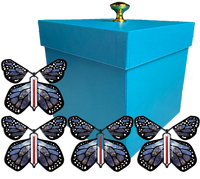 
              Blue Exploding Butterfly Gift Box With 4 Stardust Monarch Wind Up Flying Butterflies from butterflyers.com
            