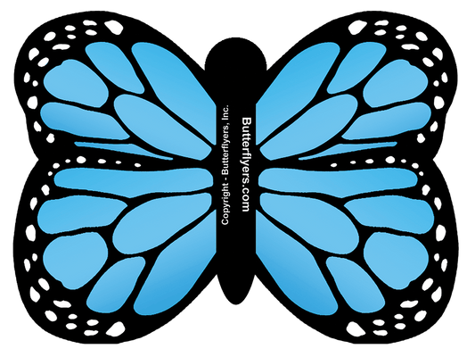 Blue Monarch Butterfly Greeting Card (CARD ONLY)