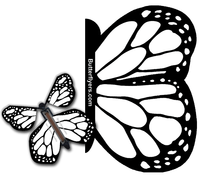 Color Me Monarch Exploding Butterfly Card with Color Me Monarch wind up flying butterfly from butterflyers.com