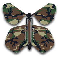 Cool Camo Wind Up Flying Butterfly For Greeting Cards from Butterflyers.com