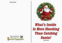
              Santa Surprise greeting card (Outside View) by butterflyers.com
            