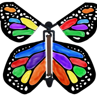 Color Me Monarchy Wind Up Flying Butterfly For Greeting Cards by Butterflyers.com