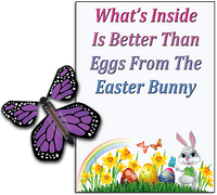 
              Easter Bunny Butterfly greeting card and Purple flying butterfly from butterflyers.com
            