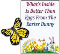 
              Easter Bunny Butterfly greeting card and Yellow flying butterfly from butterflyers.com
            