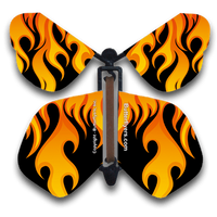 Flames Wind Up Flying Butterfly For Greeting Cards by Butterflyers.com