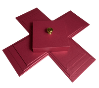 
              Red Valentines Day Exploding Butterfly Gift Box - Flat View
            