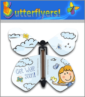 
              Get Well Soon Wind Up Flying Butterfly For Greeting Cards from Butterflyers.com
            