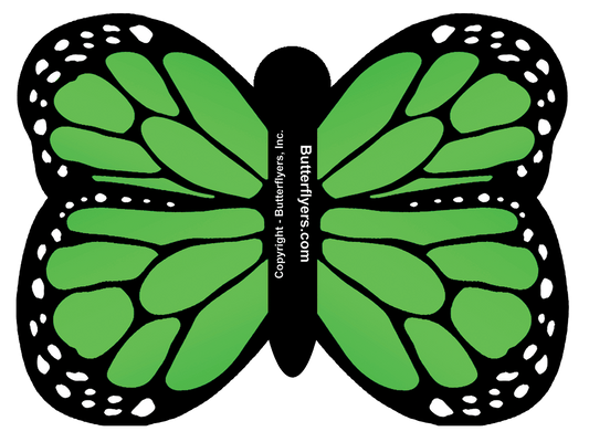 Green Monarch Butterfly Greeting Card (CARD ONLY)