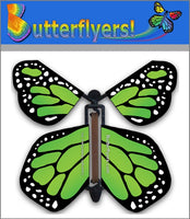 
              Green Monarch Wind Up Flying Butterfly For Greeting Cards by Butterflyers.com
            
