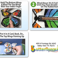 Winding instruction for famous flying butterfly from butterflyers.com