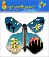 
              I Love LA Wind Up Flying Butterfly by For Greeting Cards Butterflyers.com
            