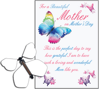 
              Mothers Day greeting card with Blank wind up flying butterfly from butterflyers.com
            