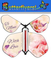 
              Packaged Mother's Day Wind Up Flying Butterfly For Explosion Boxes, Greeting Cards and books by Butterflyers.com
            