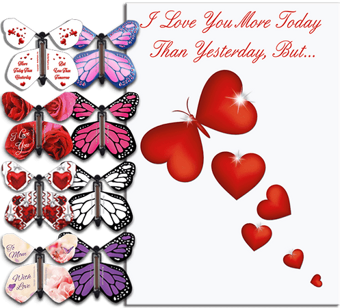 More Today Than Yesterday Greeting Card With Flying Butterfly from Butterflyers.comCard