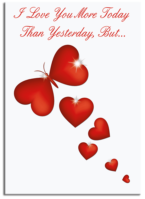 More Today Than Yesterday greeting card from butterflyers.com
