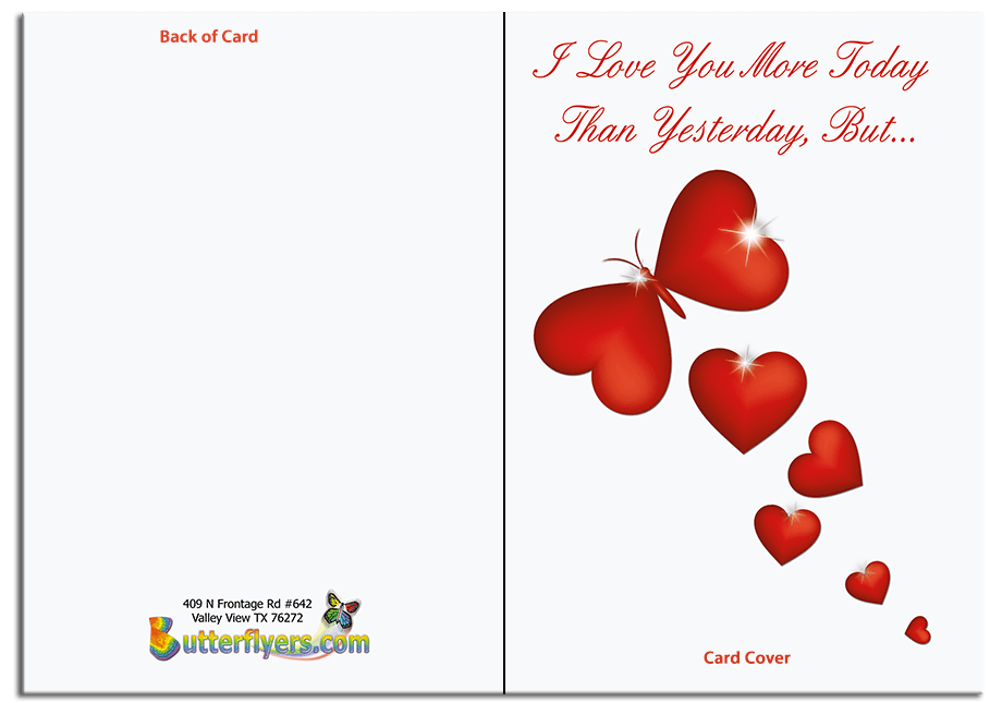 More Today Than Yesterday greeting card from butterflyers.com