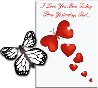 
              More Today Than Yesterday Greeting Card With White Flying Butterfly from Butterflyers.comCard
            