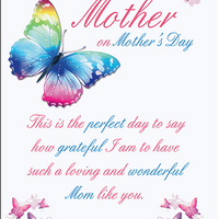 Mothers Day greeting card with wind up flying butterfly from butterflyers.com
