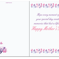 Mother's Day Card With Flying Butterfly