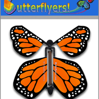 Orange Monarch Flying Butterfly (10 Pack)