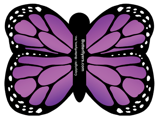 Purple Monarch Butterfly Greeting Card (CARD ONLY)