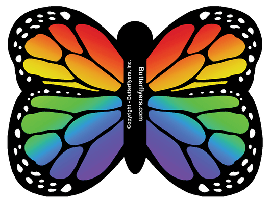 Rainbow Monarch Butterfly Greeting Card (CARD ONLY)