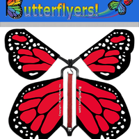 packaged Red monarch wind up flying butterfly from butterflyers.com