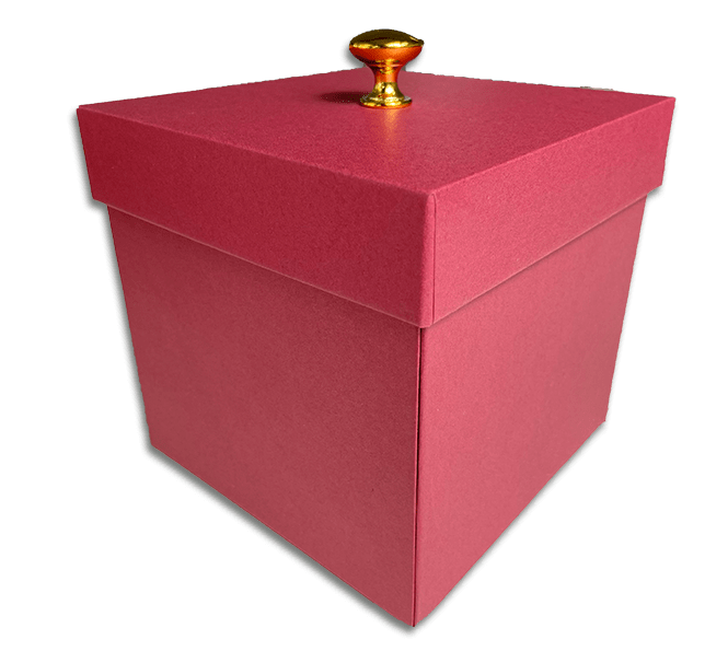 Red Valentines Day Exploding Butterfly Gift Box