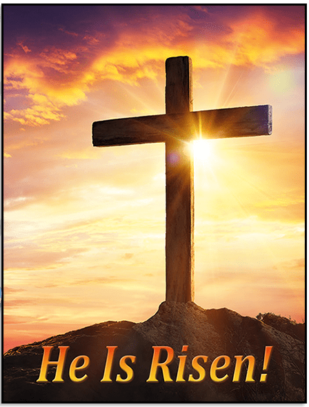 He is Risen Greeting Card Cover by Butterflyers.com