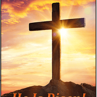He is Risen Greeting Card Cover by Butterflyers.com
